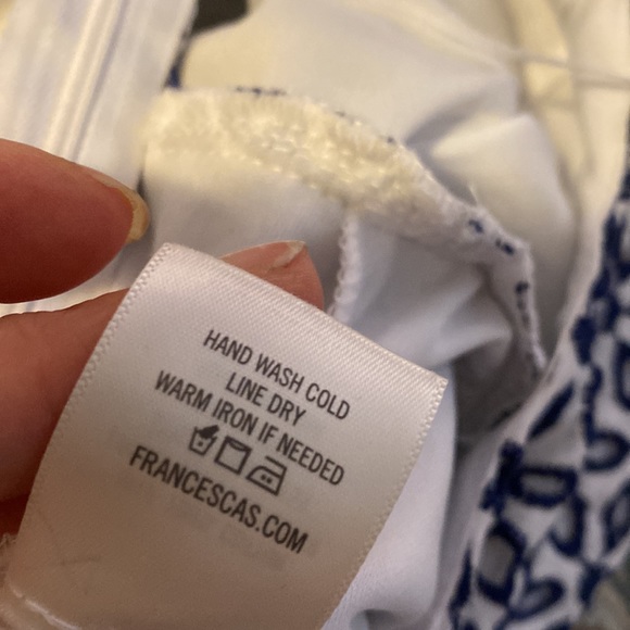 NWT Skirted eyelet w/blue embroidery jumpsuit - Picture 13 of 13